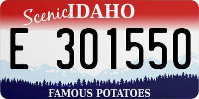 ID license plate E301550