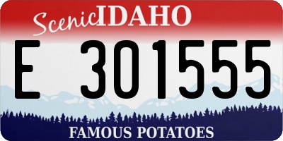 ID license plate E301555