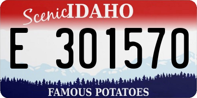 ID license plate E301570