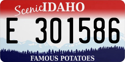 ID license plate E301586