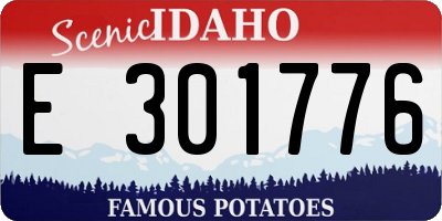 ID license plate E301776