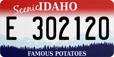 ID license plate E302120