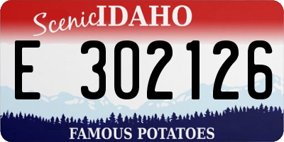 ID license plate E302126