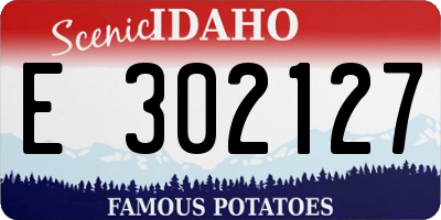 ID license plate E302127