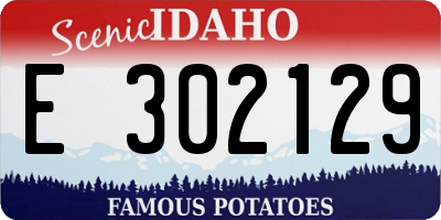 ID license plate E302129