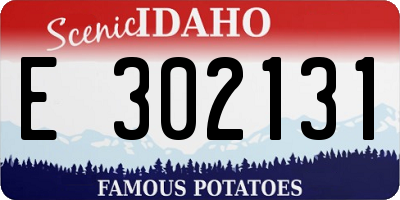 ID license plate E302131