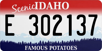 ID license plate E302137