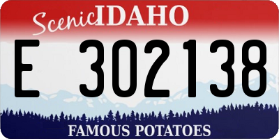 ID license plate E302138