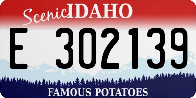ID license plate E302139