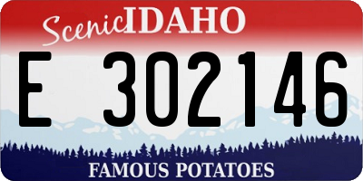 ID license plate E302146