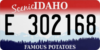 ID license plate E302168
