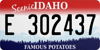 ID license plate E302437