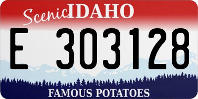 ID license plate E303128