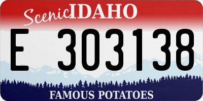 ID license plate E303138