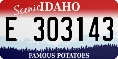 ID license plate E303143