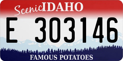ID license plate E303146