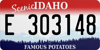ID license plate E303148
