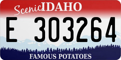ID license plate E303264