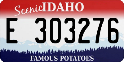 ID license plate E303276