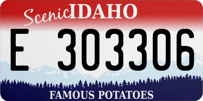 ID license plate E303306