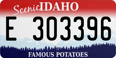 ID license plate E303396