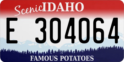 ID license plate E304064