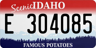 ID license plate E304085
