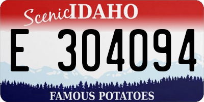 ID license plate E304094