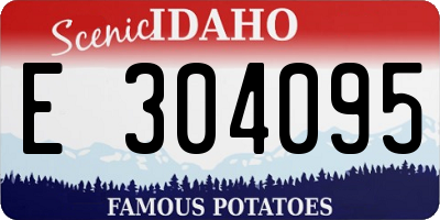ID license plate E304095