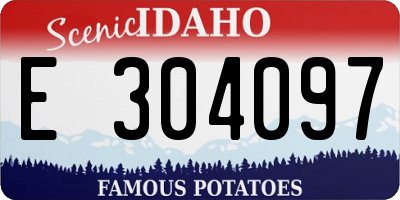 ID license plate E304097