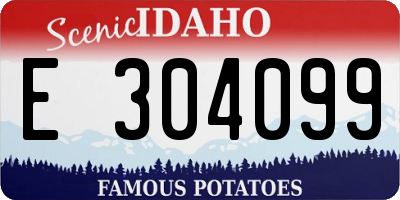 ID license plate E304099