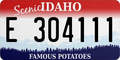 ID license plate E304111