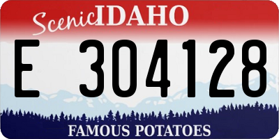 ID license plate E304128