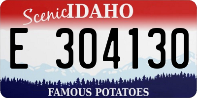 ID license plate E304130