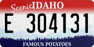 ID license plate E304131