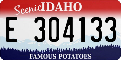 ID license plate E304133
