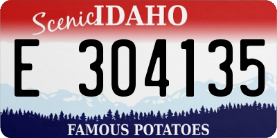 ID license plate E304135