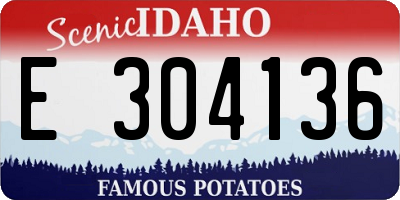 ID license plate E304136