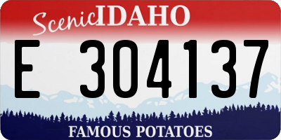 ID license plate E304137