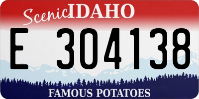 ID license plate E304138