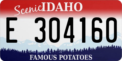ID license plate E304160