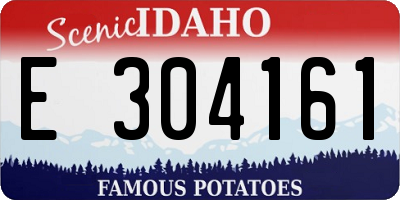 ID license plate E304161