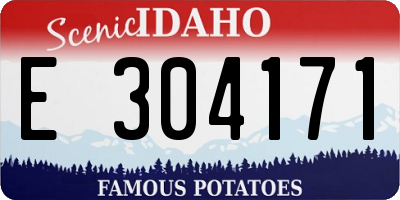 ID license plate E304171
