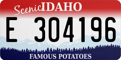 ID license plate E304196