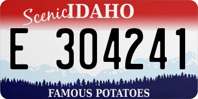 ID license plate E304241