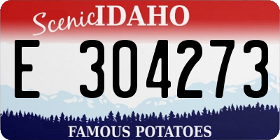 ID license plate E304273