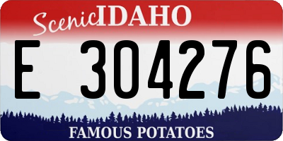 ID license plate E304276