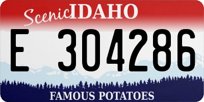 ID license plate E304286