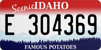 ID license plate E304369