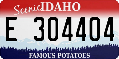 ID license plate E304404